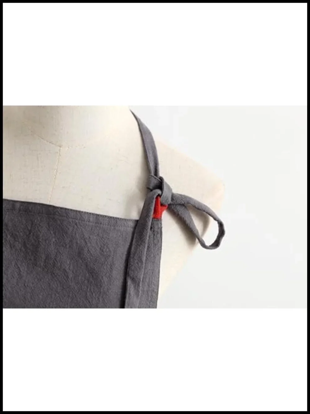Linen Bib Apron with Pockets for Cooking Kitchen